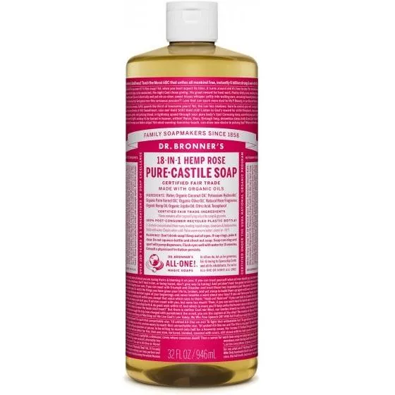 Pure Castile Liquid Soap - Rose