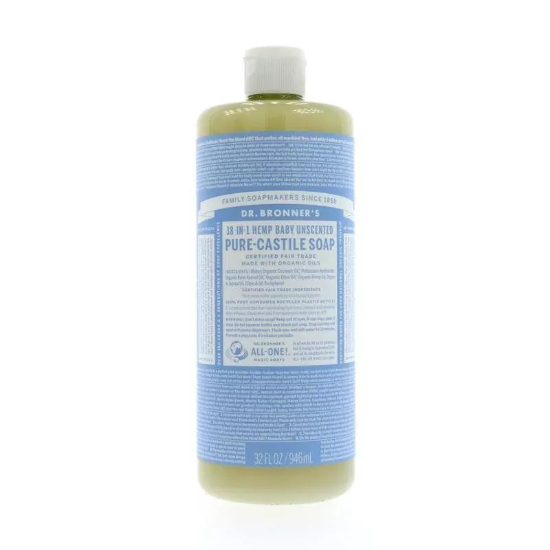 Pure Castile Liquid Soap – Unscented for Baby