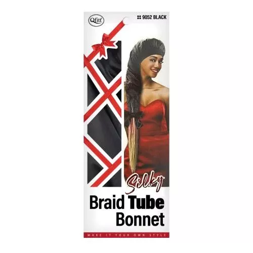 Qfitt Silky Braid Tube Bonnet Black