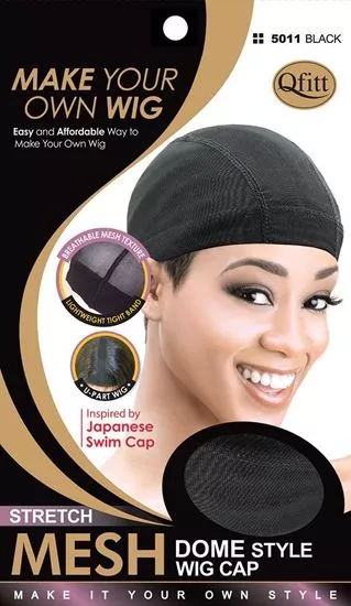 Qfitt STRETCH MESH DOME STYLE WIG CAP