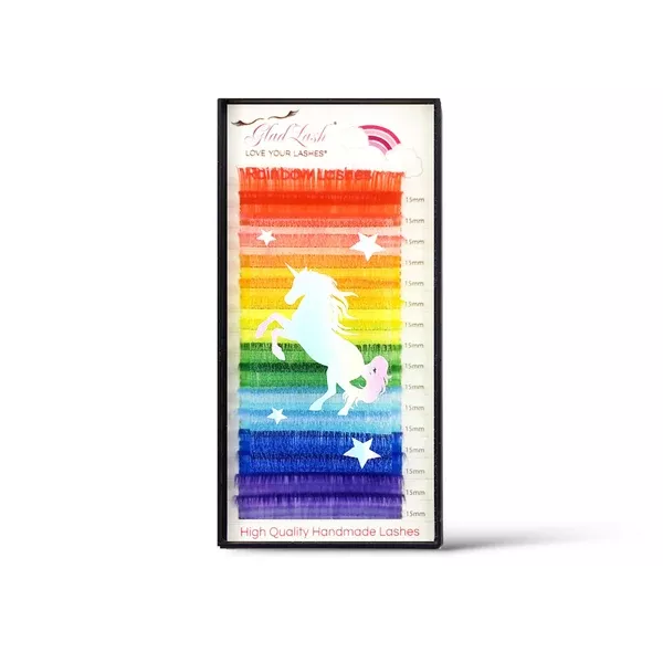 Rainbow Unicorn Eyelash Extensions