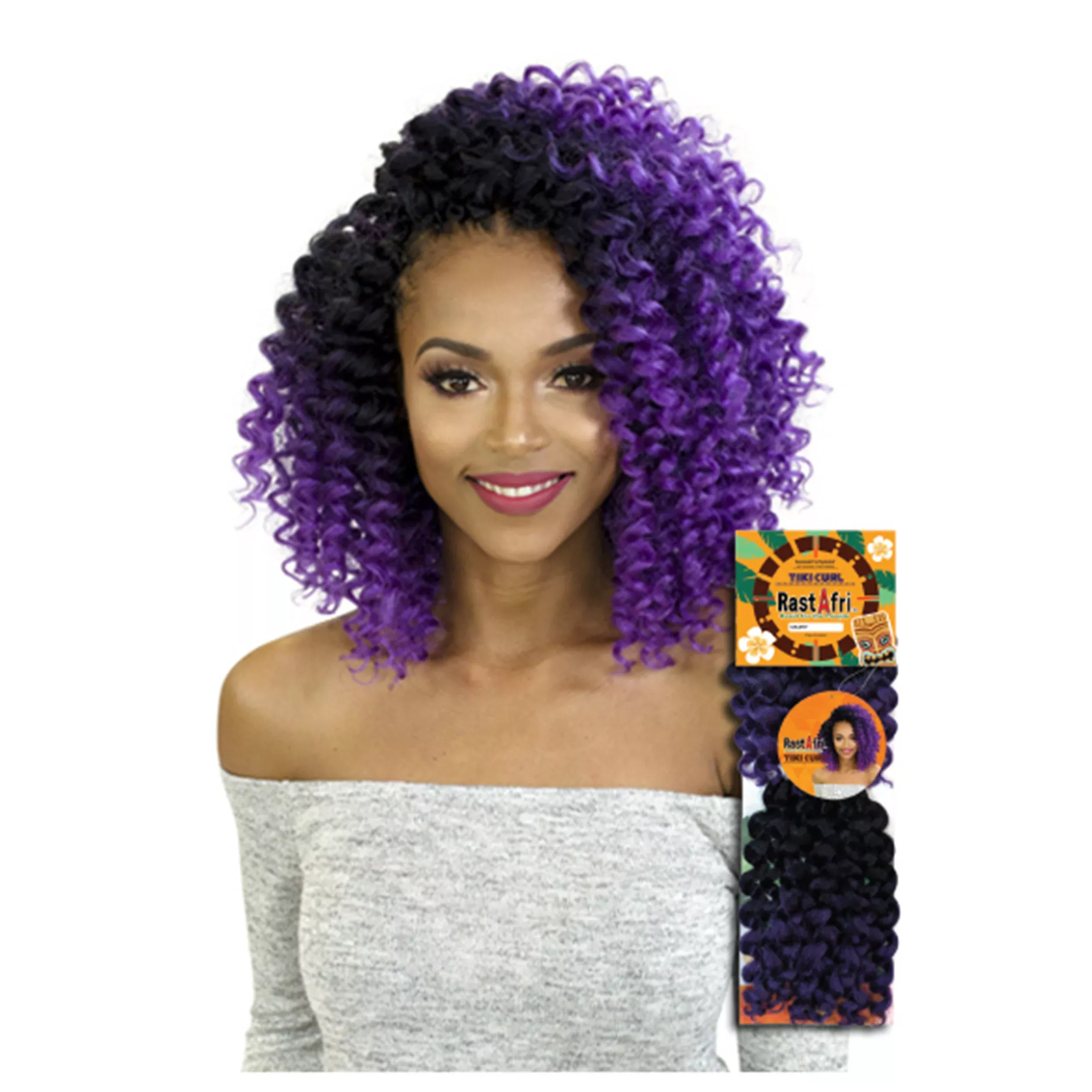 RastAfri Tiki Curl Crochet Braiding Hair