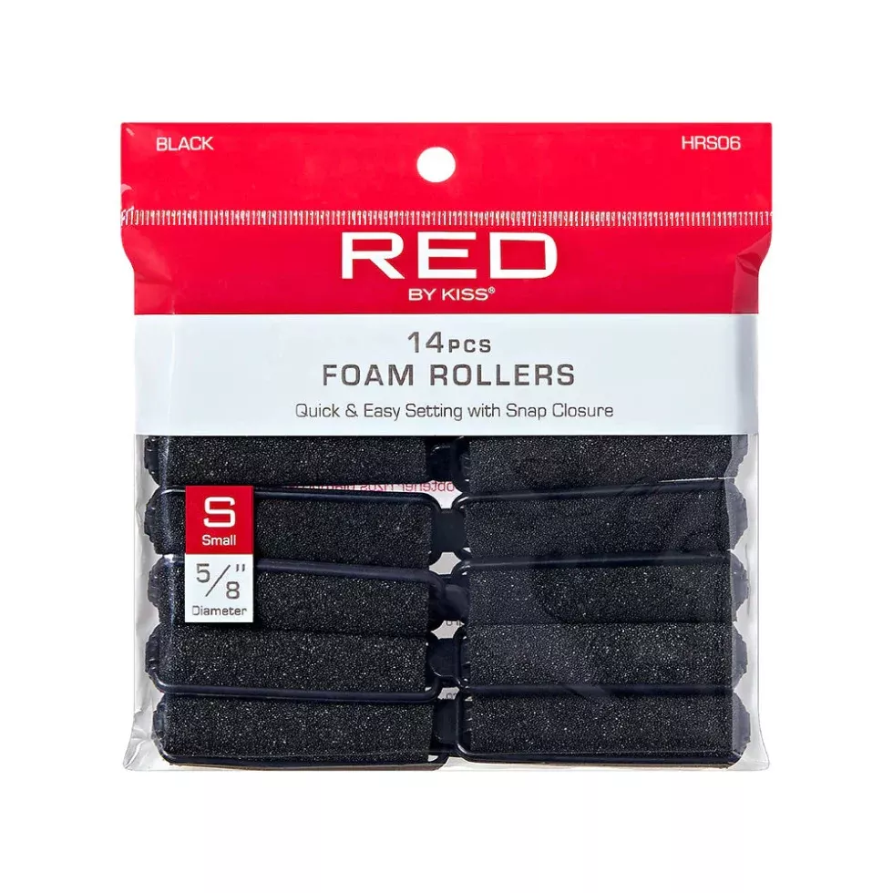 Red by Kiss Hair Foam Roller Set | Heatless Sponge Rollers for Curls