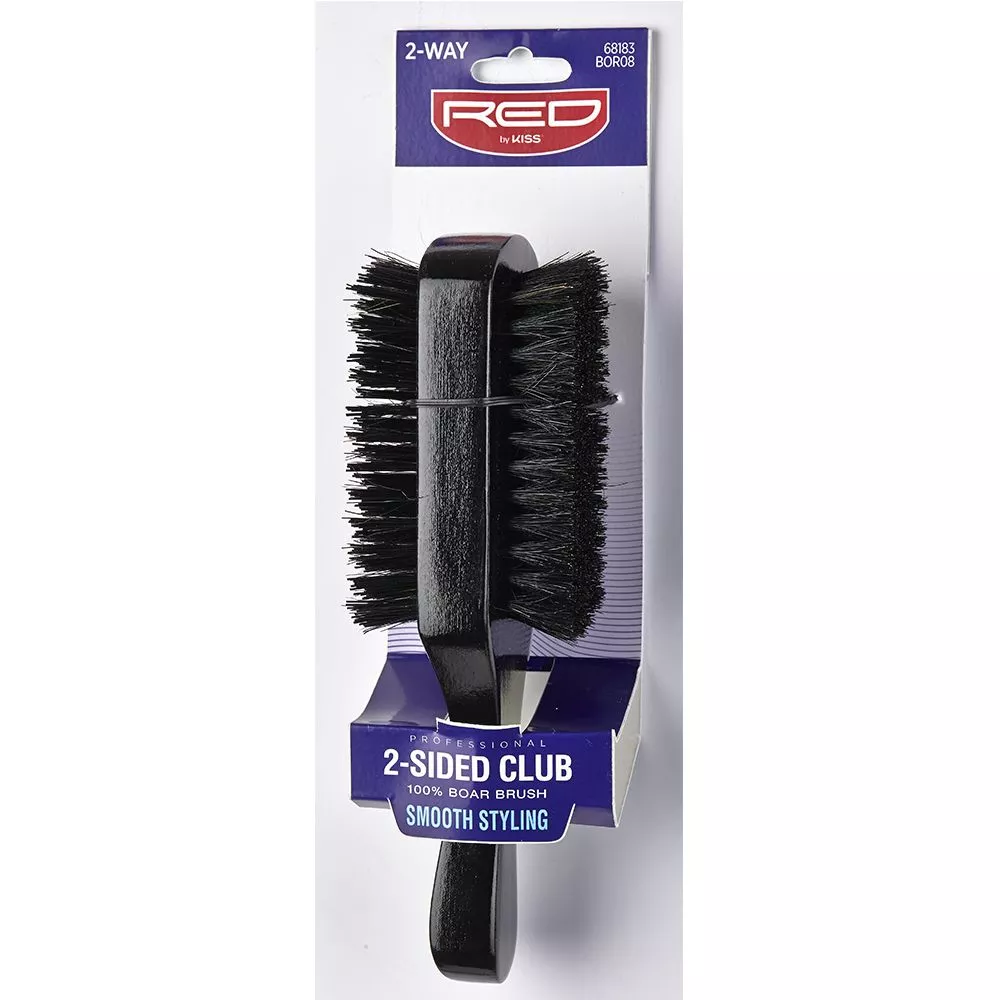RED BY KISS PROFESSIONAL 2-SIDED CLUB BRISTLE BRUSH