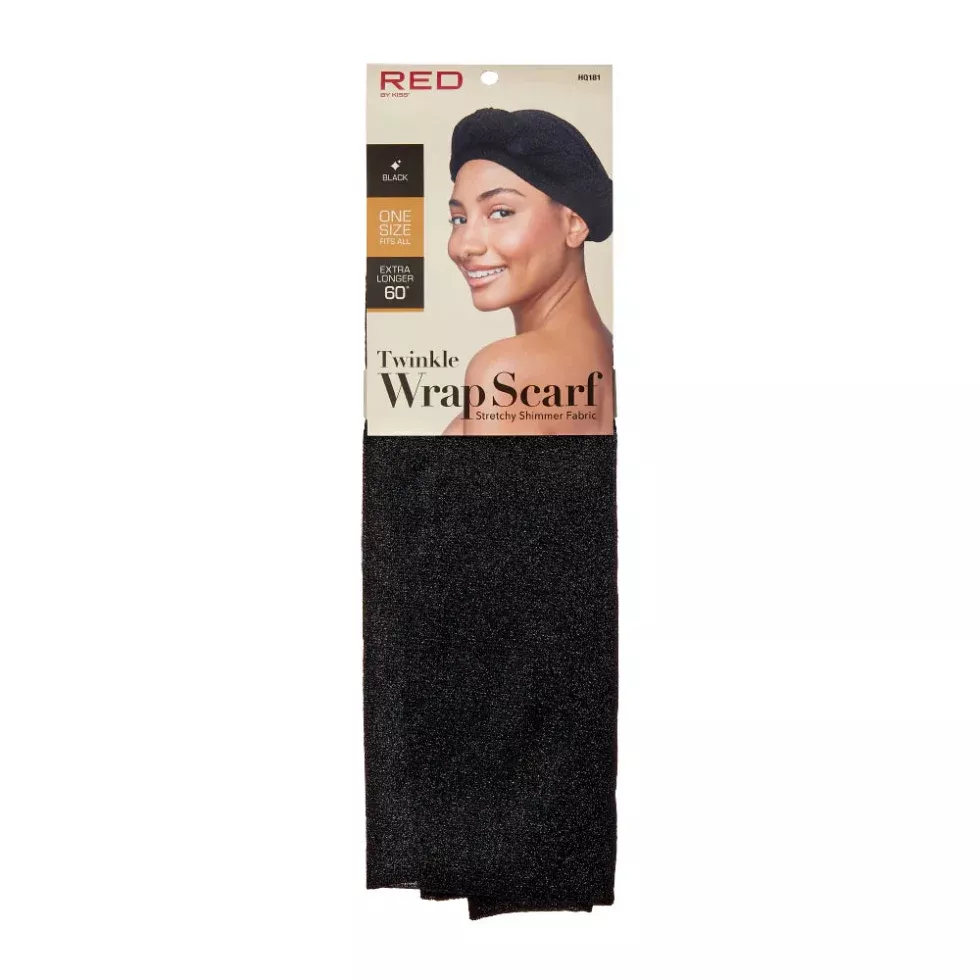 Red by Kiss Twinkle Wrap Scarf | Sparkle Protective Hair Wrap
