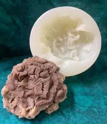 Refried Beans Soap 1 Cavity Silicone Mold 2157