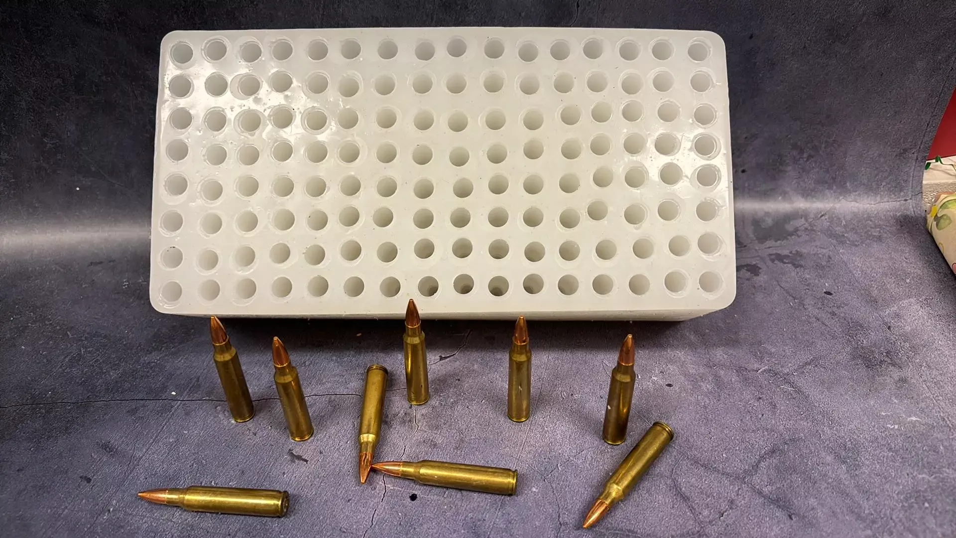 Rifle Shell Embeds 128 Cavity Silicone Mold