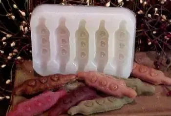 Rolling Pin Pillow Tarts 5 Cavity Silicone Mold 2202