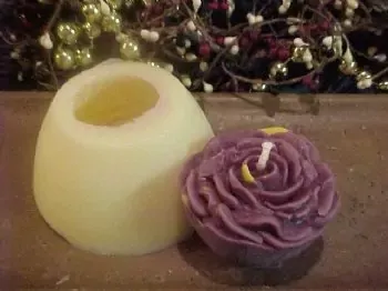 Romantic Rose Floater 1 Cavity Silicone Mold 1916
