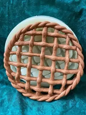 Rope Lattice Pie Crust Silicone Mold 1074