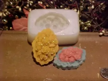 Rose Bouquet Tart 1 Cavity Silicone Mold 5162