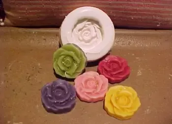 Rose Embed 1 Cavity Silicone Mold 2530