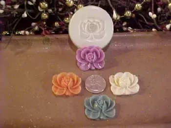 Rose Embed 1 Cavity Silicone Mold 2606