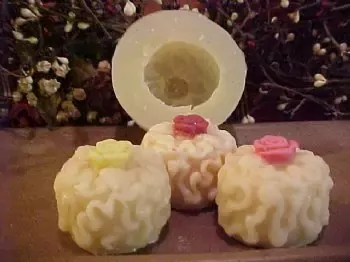 Rose Petit Four Tart 1 Cavity Silicone Mold 1884