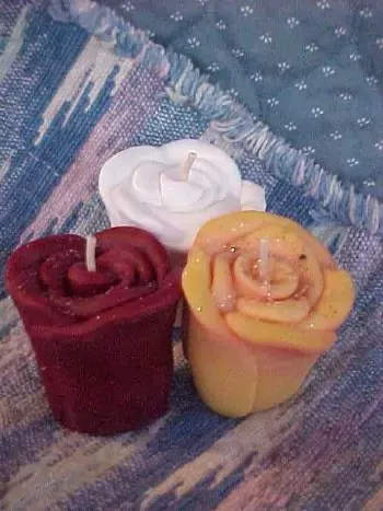 Rose Votive 1 Cavity Silicone Mold 1112