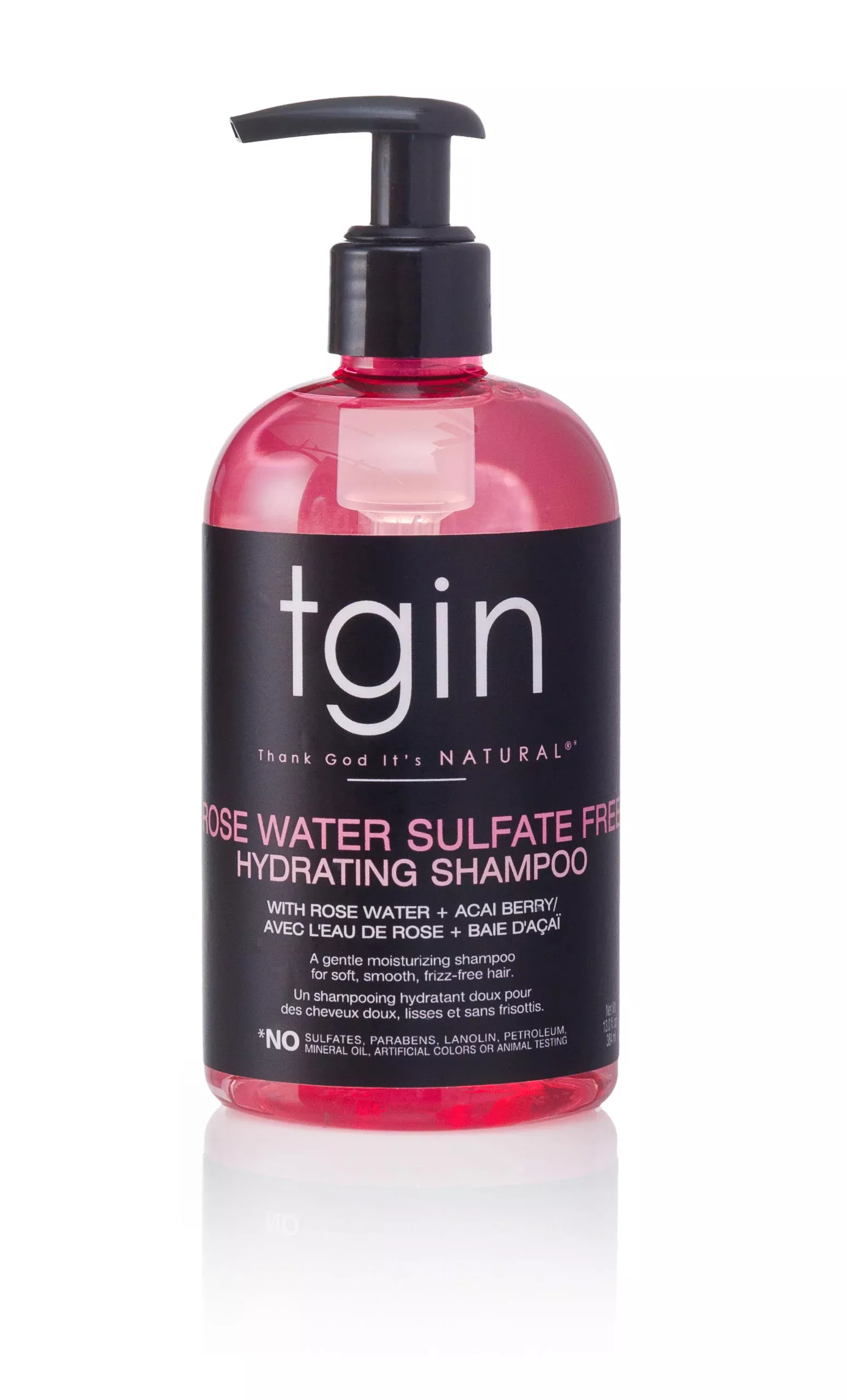 Rose Water Sulfate Free Hydrating Shampoo- 13oz