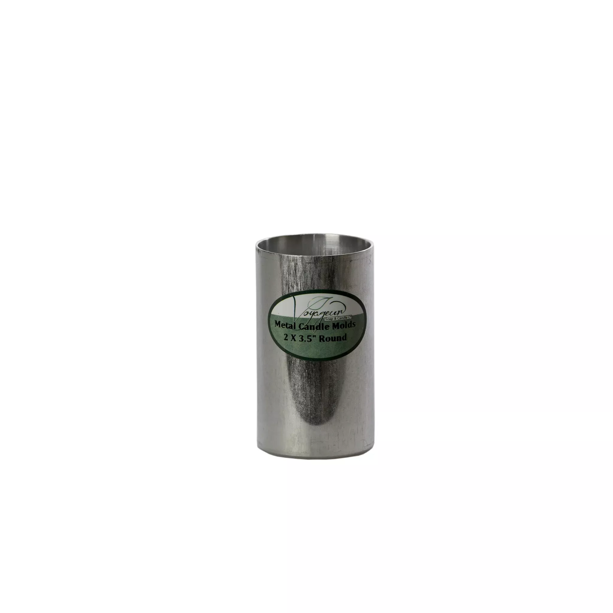 Round Metal Candle Mold 2 x 3.5″