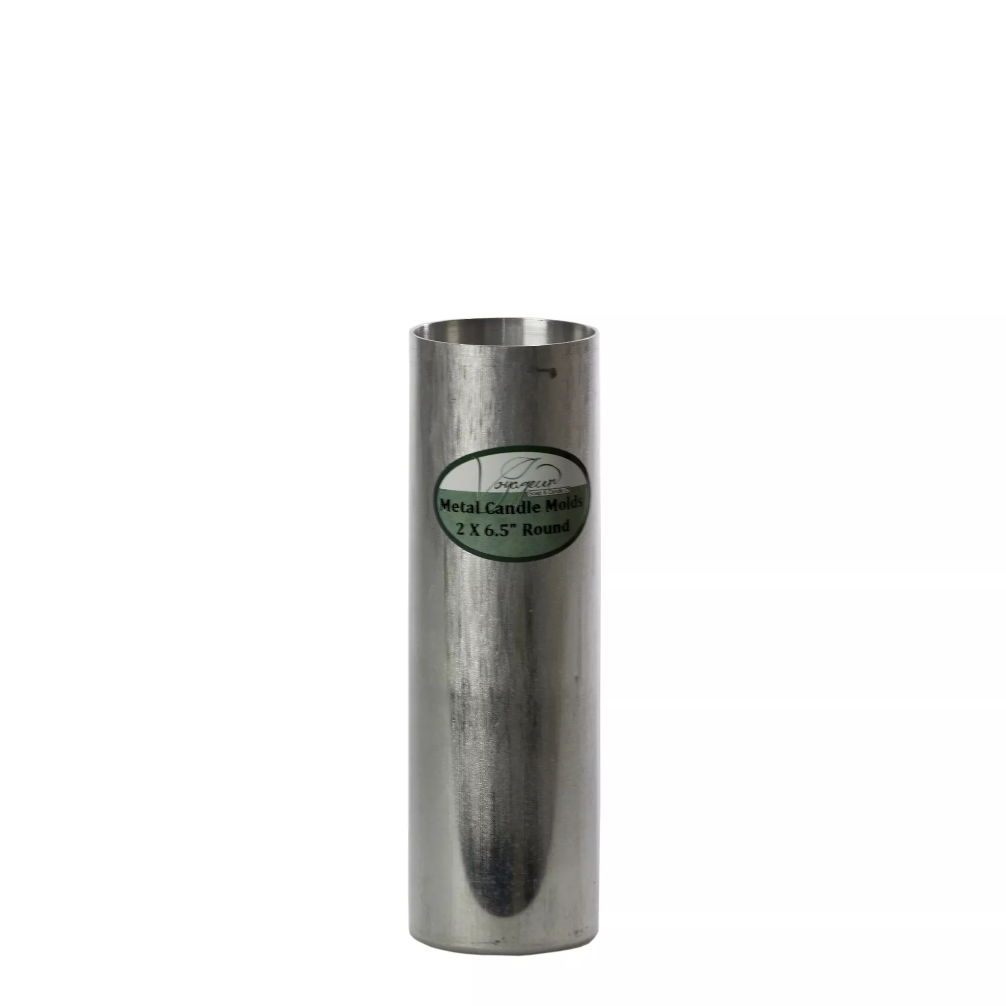 Round Metal Candle Mold 2 x 6.5″