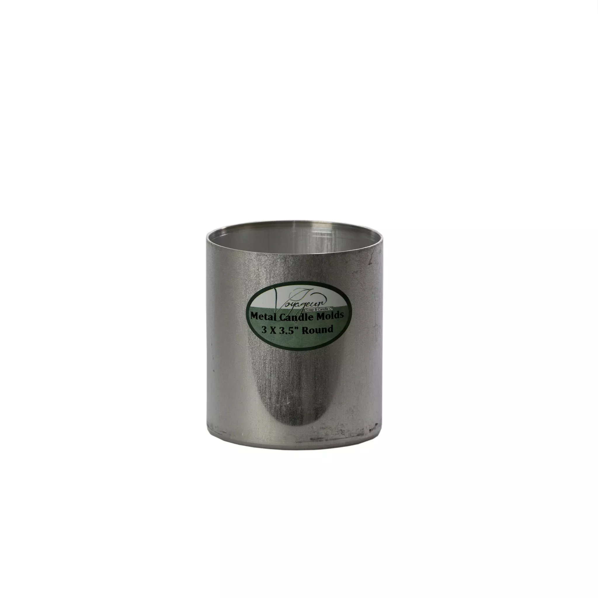 Round Metal Candle Mold 3 x 3.5"