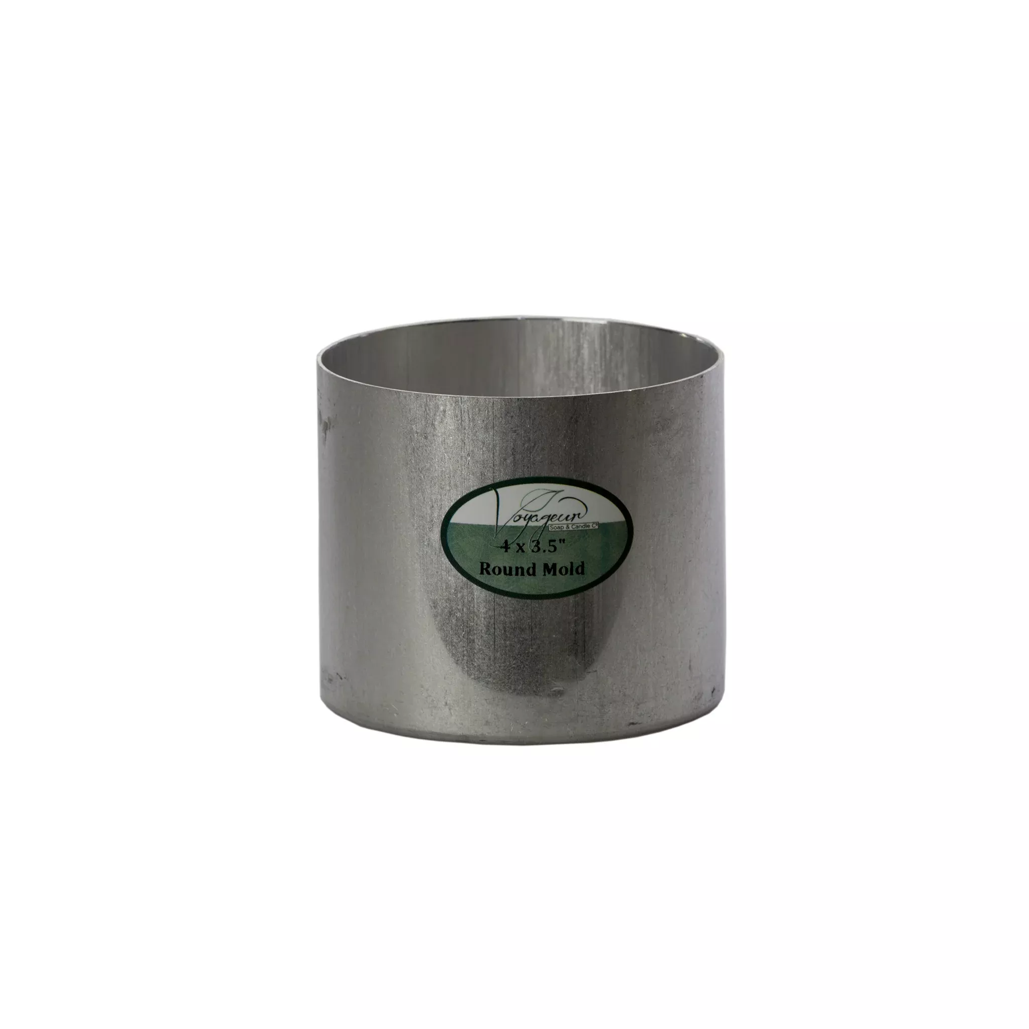 Round Metal Candle Mold 4 x 3.5"