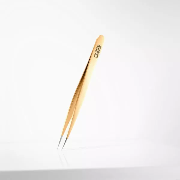 Rubis Switzerland Tweezers Pointer Gold