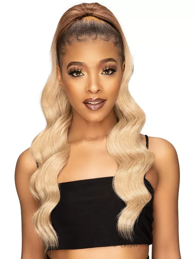SALE! Janet Collection Remy Illusion Ponytail – TOPAZ