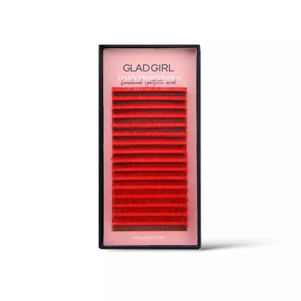 Salon Professional Mixed Length Red Lashes