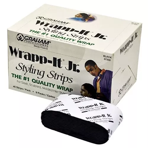 SanekWrap-It Jr. Styling Strips 360Strips Black