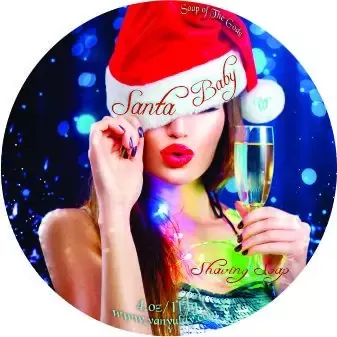 Santa Baby Shaving Soap 2.oz
