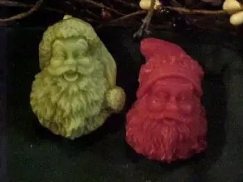 Santa Face Tarts 2 Cavity Silicone Mold 5354