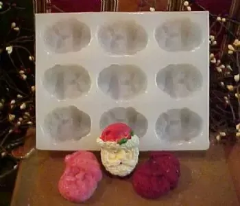 Santa Tarts 9 Cavity Silicone Mold 1512
