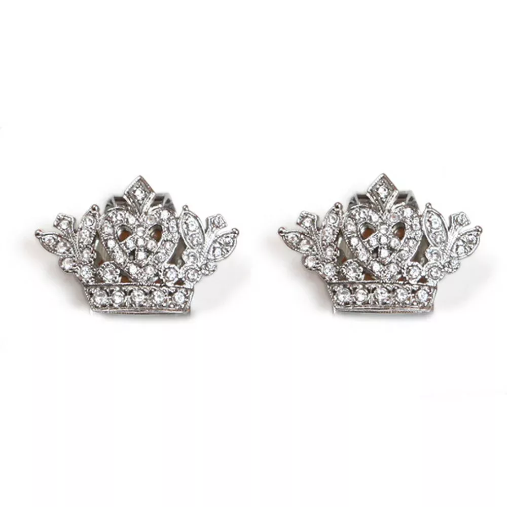 Sassy Clips Small Crown Clips For Your Flips Silver