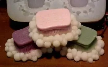 Scrubby Bubbles Small Soap 1 Cavity Silicone Mold 5095