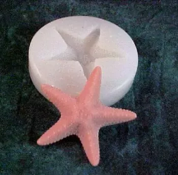 Sea Starfish Embed 1 Cavity Silicone Mold 2131
