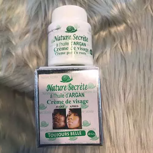 secret nature face cream argan