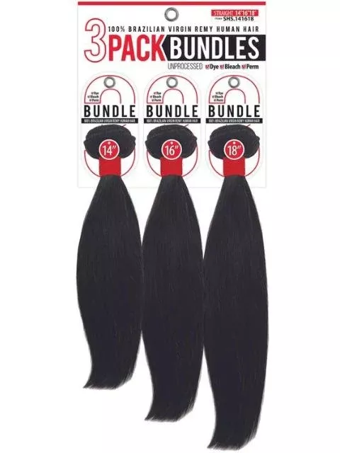 Seduction 100% Human Hair 3 Pack Bundle STRAIGHT” (SHS)