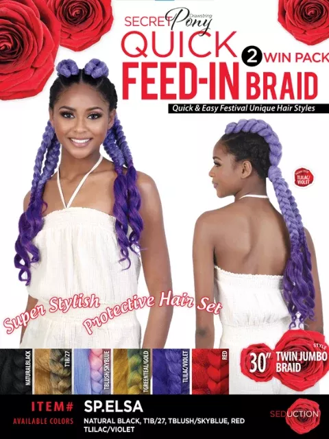 Seduction Secret Pony 2WIN Pack Quick Feed-In Braid – SP.ELSA