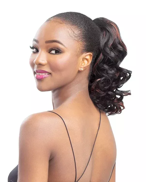 SENS SENS ROSE DRAWSTRING PONYTAIL