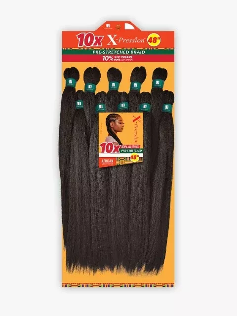 Sensationnel 10XX-Pression Pre Stretched Braids 48"