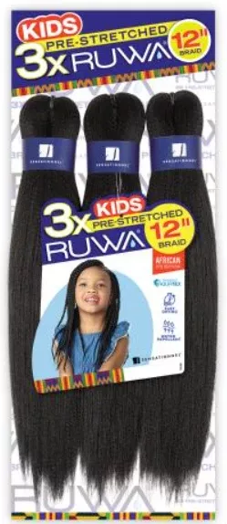Sensationnel 3X Ruwa Pre-Stretched Braid 12″