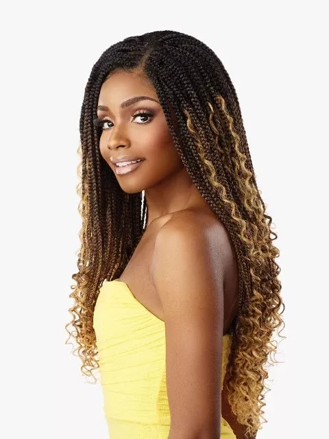 Sensationnel Cloud 9 4X4 Swiss Lace Front Wig - BRAIDED BOHO BOX BRAID 30″