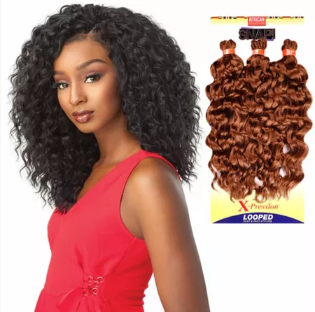 SENSATIONNEL CROCHET AFRICAN COLLECTION 3X PRE LOOPEDSNAP BRAID OUT 12 "