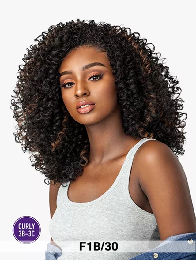 Sensationnel Instant Weave Curls Kinks & Co Half Wig – SHOW STOPPER