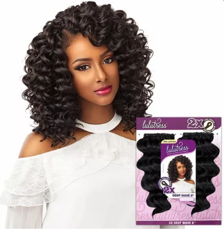SENSATIONNEL LULUTRESS CROCHET BRAID 2X DEEP WAVE 8 "