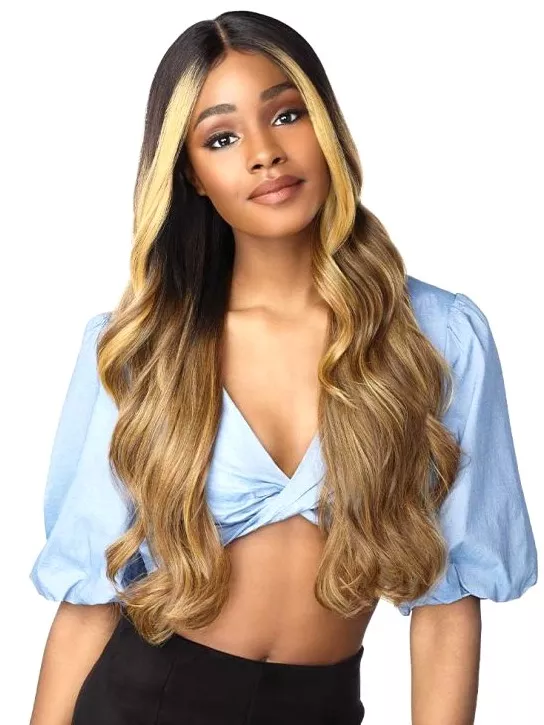 SENSATIONNEL SYNTHETIC DASHLY LACE FRONT WIG - LACE UNIT 8