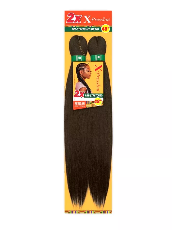 SENSATIONNEL X-PRESSION AFRICAN COLLECTION 4X PRE STRETCHED BRAID 48 "