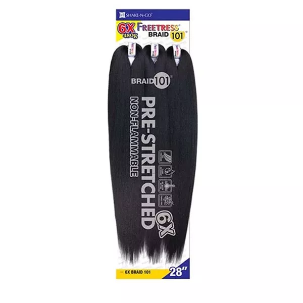 SHAKE-N-GO 6X FREETRESS BRAID 101 28 "