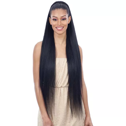 SHAKE-N-GO EQUAL DRAWSTRING PONYTAIL LONG STRAIGHT YAKI 38 "