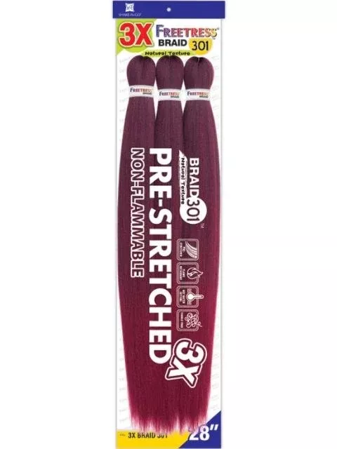 Shake N Go FreeTress Pre-Stretched 3X BRAID 301 28"
