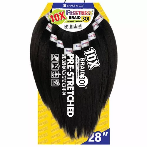SHAKE N GO FREETRESS PRE-STRETCHED BRAID 10X BRAID 301 - 28 "